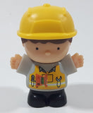 Playgo Mini Construction Worker Block Type 3" Tall Plastic Toy Figure
