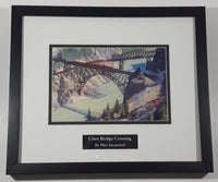 Max Jacquiard "Cisco Bridge Crossing" Canadian Pacific Railway Train 12 1/4" x 14 1/2" Framed Art Print