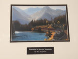 Max Jacquiard "Dominion at Massive Mountain" Canadian Pacific Railway Train 12 1/4" x 14 1/2" Framed Art Print