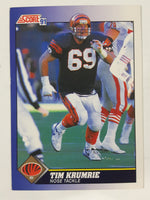 1991 Score NFL Football Cards (Individual) Part 2