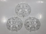 Clear Cut Crystal 4" Hanging Light Shade Covers Set of 3