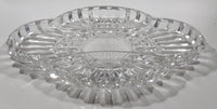 Vintage Four Compartment Cut Crystal Glass 10" x 12 1/4" Serving Platter Dish