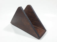 Wood Triangle Shaped 6 3/4" Wide Napkin Holder