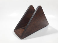 Wood Triangle Shaped 6 3/4" Wide Napkin Holder