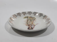 Vintage Wood & Sons Burslem England "Pinky" Lawrence Gold Leaf Pattern 4 3/8" Plate