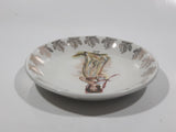 Vintage Wood & Sons Burslem England "Pinky" Lawrence Gold Leaf Pattern 4 3/8" Plate