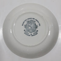 Vintage Wood & Sons Burslem England "Pinky" Lawrence Gold Leaf Pattern 4 3/8" Plate