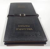 Vintage Fidelity Life Assurance Company "Valuable Papers" Black Vinyl Folder Compliments Of G. E. McFee