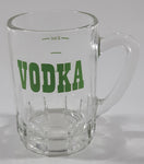 Vintage Vodka in Green 2 OZ Shot Glass Shooter with Handle Made in France