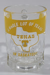 Vintage Texas "T" A Whole Lot of Texas In Saskatoon 2 OZ Shot Glass Shooter with Handle Made in France