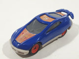 1999 Hot Wheels Future NASCAR Blue Die Cast Toy Car Vehicle McDonald's Happy Meal