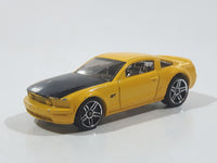 2006 Hot Wheels Ford Mustang GT Concept Yellow Die Cast Toy Car Vehicle