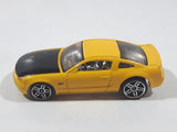 2006 Hot Wheels Ford Mustang GT Concept Yellow Die Cast Toy Car Vehicle