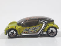 2004 Hot Wheels First Editions Hi I.Q. Satin Lime Green and Black Die Cast Toy Car Vehicle