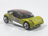 2004 Hot Wheels First Editions Hi I.Q. Satin Lime Green and Black Die Cast Toy Car Vehicle