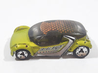 2004 Hot Wheels First Editions Hi I.Q. Satin Lime Green and Black Die Cast Toy Car Vehicle