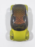 2004 Hot Wheels First Editions Hi I.Q. Satin Lime Green and Black Die Cast Toy Car Vehicle