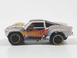 2012 Hot Wheels TCR Total Control Racing Baja Truck White Plastic Body Die Cast Toy Car Vehicle Micro RC Remote Control NO CONTROLLER NOT TESTED