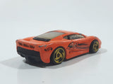 1997 Hot Wheels Street Beasts Jaguar XJ220 Orange Die Cast Toy Car Vehicle