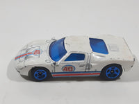 2008 Hot Wheels Web Trading Cards Ford GT - 40 Pearl White Die Cast Toy Race Car Vehicle