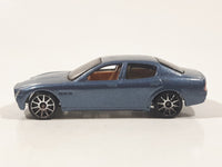 2004 Hot Wheels First Editions Maserati Quattroporte Steel Blue Die Cast Toy Luxury Car Vehicle