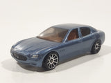 2004 Hot Wheels First Editions Maserati Quattroporte Steel Blue Die Cast Toy Luxury Car Vehicle