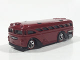 2005 Hot Wheels Red Lines Surfin' School Bus Metalflake Red Die Cast Toy Car Vehicle