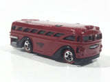 2005 Hot Wheels Red Lines Surfin' School Bus Metalflake Red Die Cast Toy Car Vehicle