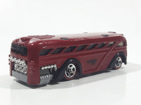 2005 Hot Wheels Red Lines Surfin' School Bus Metalflake Red Die Cast Toy Car Vehicle