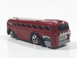 2005 Hot Wheels Red Lines Surfin' School Bus Metalflake Red Die Cast Toy Car Vehicle