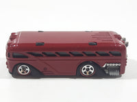 2005 Hot Wheels Red Lines Surfin' School Bus Metalflake Red Die Cast Toy Car Vehicle