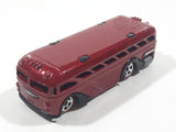 2005 Hot Wheels Red Lines Surfin' School Bus Metalflake Red Die Cast Toy Car Vehicle