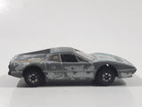 Yatming No. 802 Ferrari 328 GTB Silver with Green Stripes Die Cast Toy Car Vehicle