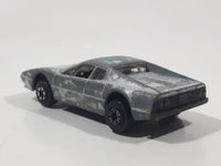 Yatming No. 802 Ferrari 328 GTB Silver with Green Stripes Die Cast Toy Car Vehicle