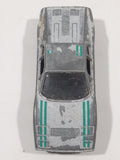 Yatming No. 802 Ferrari 328 GTB Silver with Green Stripes Die Cast Toy Car Vehicle