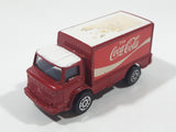 Vintage Corgi Juniors Enjoy Coca-Cola Leyland Terrier Delivery Container Semi Truck Red Die Cast Toy Car Vehicle Made in Gt. Britain