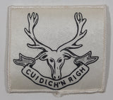 Rare Vintage The Seaforth Highlanders of Canada Cuidich'N Righ "Help the King" 2 5/8" x 3" Fabric Patch Badge Insignia