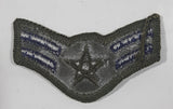 Vintage U.S. Air Force Airman First Class Olive and Blue 1 5/8" x 2 3/4" Fabric Patch Badge Insignia
