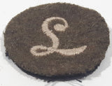 WWII British Army L Meritorious Unit Citation 1 1/2" Fabric Patch Military Badge Insignia