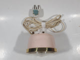 Vintage Westclox Baby Ben Light Pink 3 1/2" Tall Plug In Alarm Clock Made in Canada
