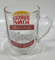 Vintage Hires Root Beer Soda Pop Beverage Burger King Restaurants Clear Large Round Glass Mug