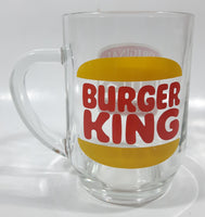 Vintage Hires Root Beer Soda Pop Beverage Burger King Restaurants Clear Large Round Glass Mug