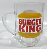 Vintage Hires Root Beer Soda Pop Beverage Burger King Restaurants Clear Large Round Glass Mug