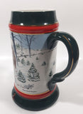 1991 Budweiser Holiday Stein Collection The Season's Best Ceramic Beer Stein By Artist Susan Sampson - Handcrafted in Brazil by Ceramarte