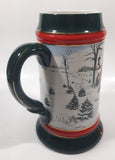 1991 Budweiser Holiday Stein Collection The Season's Best Ceramic Beer Stein By Artist Susan Sampson - Handcrafted in Brazil by Ceramarte