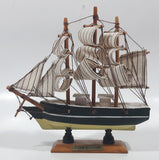 Vintage Confection 6" Long Wood Model Ship Boat