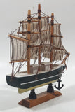 Vintage Confection 6" Long Wood Model Ship Boat