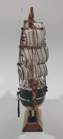 Vintage Confection 6" Long Wood Model Ship Boat