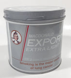 Vintage Macdonald Export Extra Light Grey 4 1/8" Tall Tin Metal Can