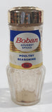 Rare Vintage Boban Gourmet Spices Poultry Seasoning 2 Oz. Net Weight 4 1/2" Tall Glass Spice Jar